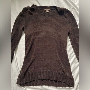 brown knit sweater